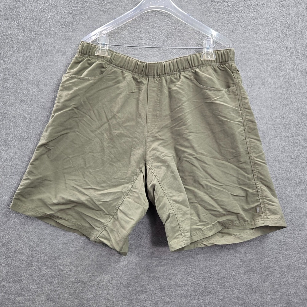 REI Men‎ Activewear Shorts XL Olive Nylon Outdoor Hiking Fishing